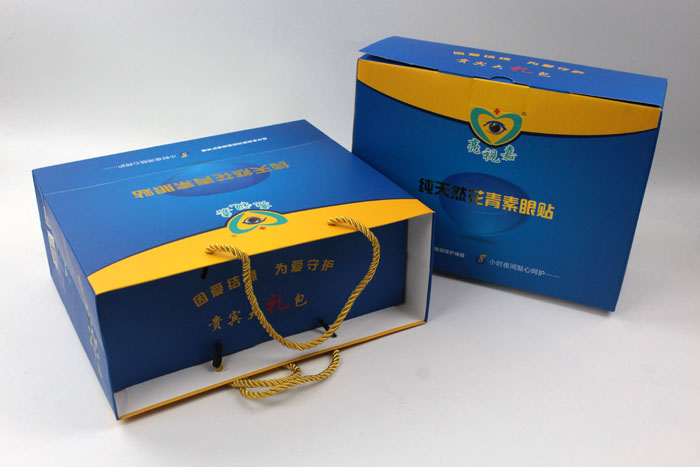 哪里可以做禮盒包裝？護(hù)眼神器亮視嘉護(hù)眼貼禮盒包裝+手提袋套裝出自長(zhǎng)沙印刷廠